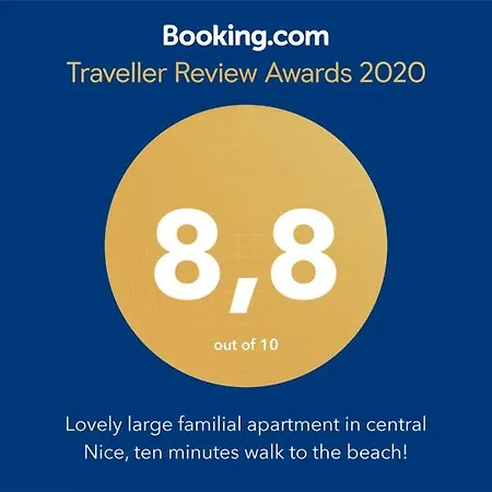 Lovely Large Familial In Nice, Minutes Walk To The Beach! * Νίκαια